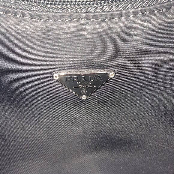 Prada Tessuto Sport Black Nylon Handbag EUC Authentic Zipper Closure - Picture 16 of 16